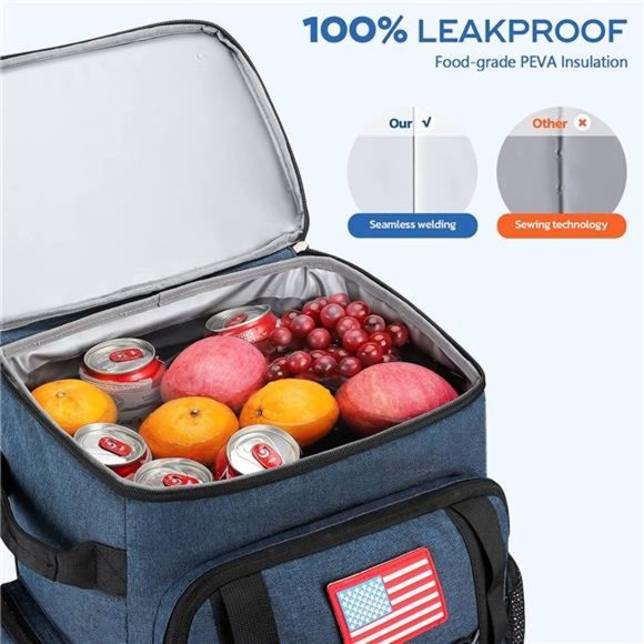 Maelstrom Cooler Backpack,50 Can Insulated Backpack, Portable Leakproof Bag - Picture 2 of 6